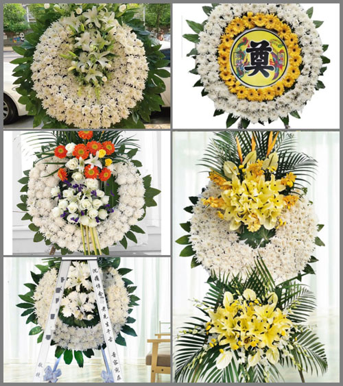 广东肇庆市封开县莲都镇花圈速递