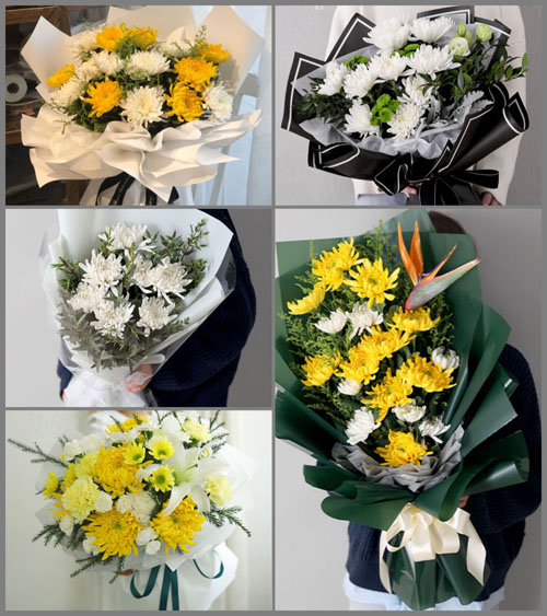 广东肇庆市封开县莲都镇白事花束代送
